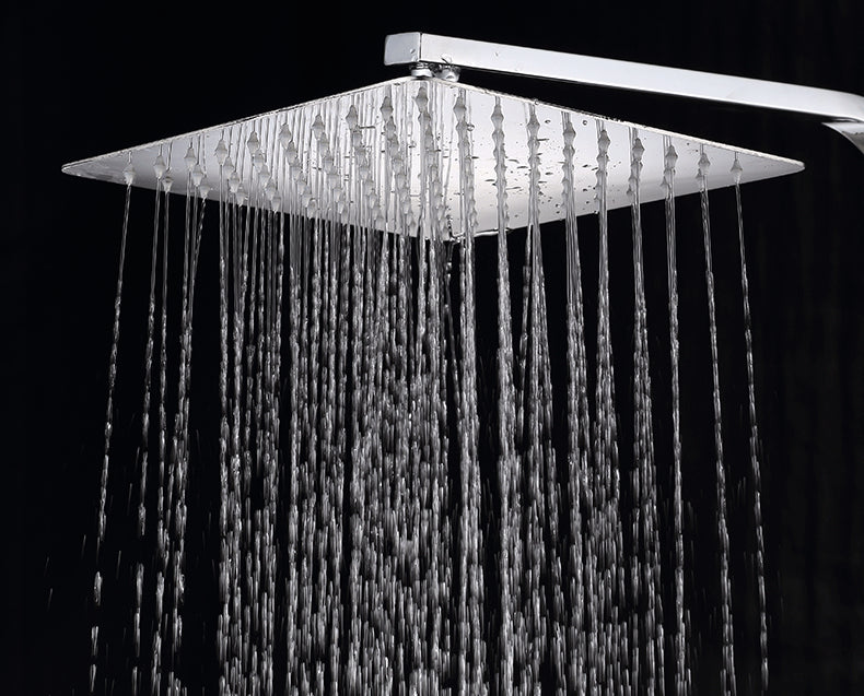 Shower Faucet Set Polish Chrome Bathroom Rain Shower System SUS304